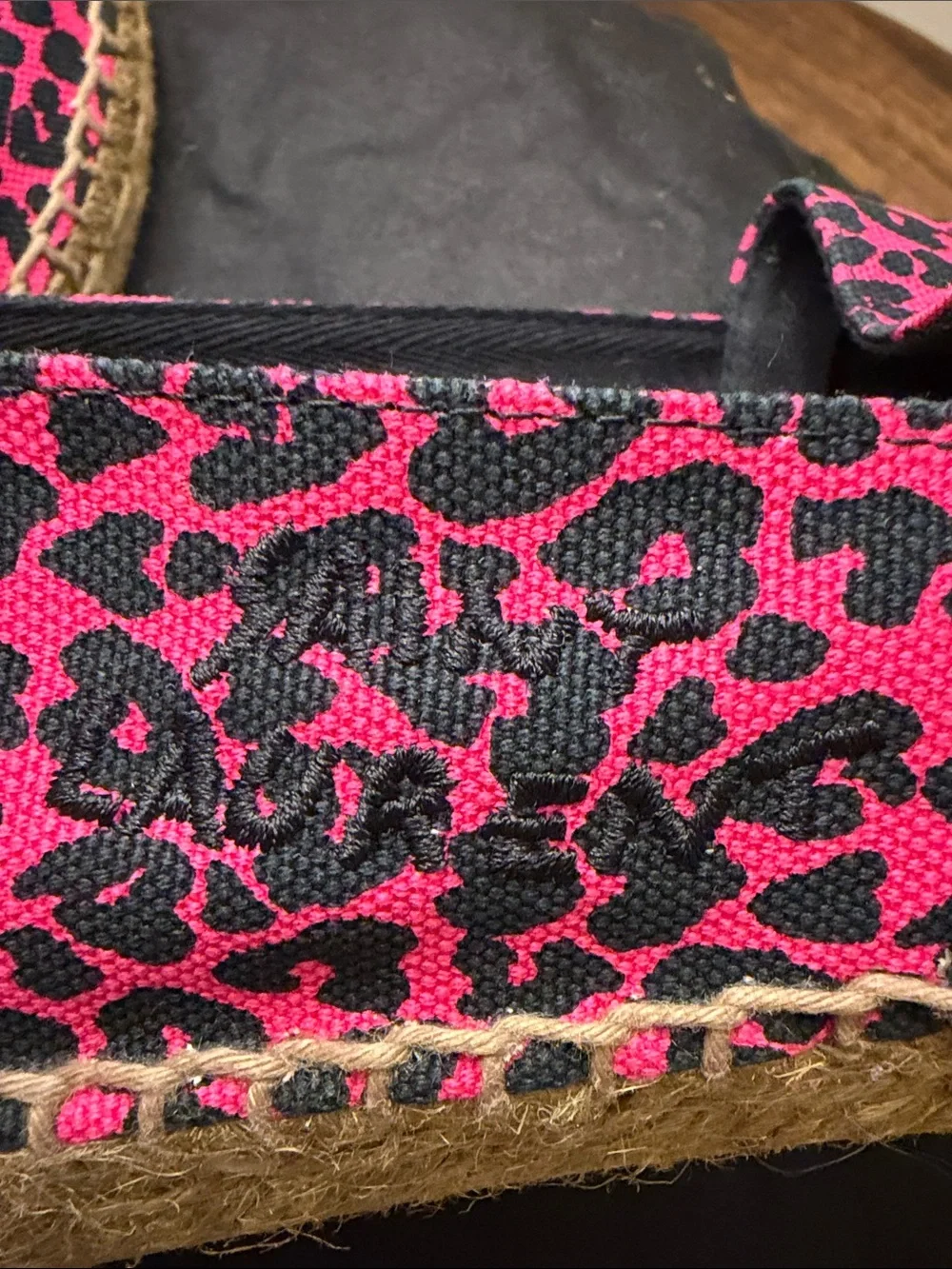 Saint Laurent Leopard Print Espadrille Flats + dust bag